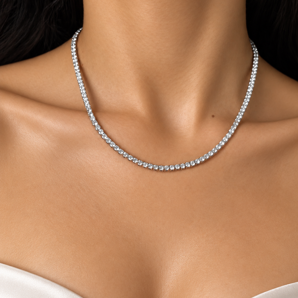 13.5 ct Tennis Necklace