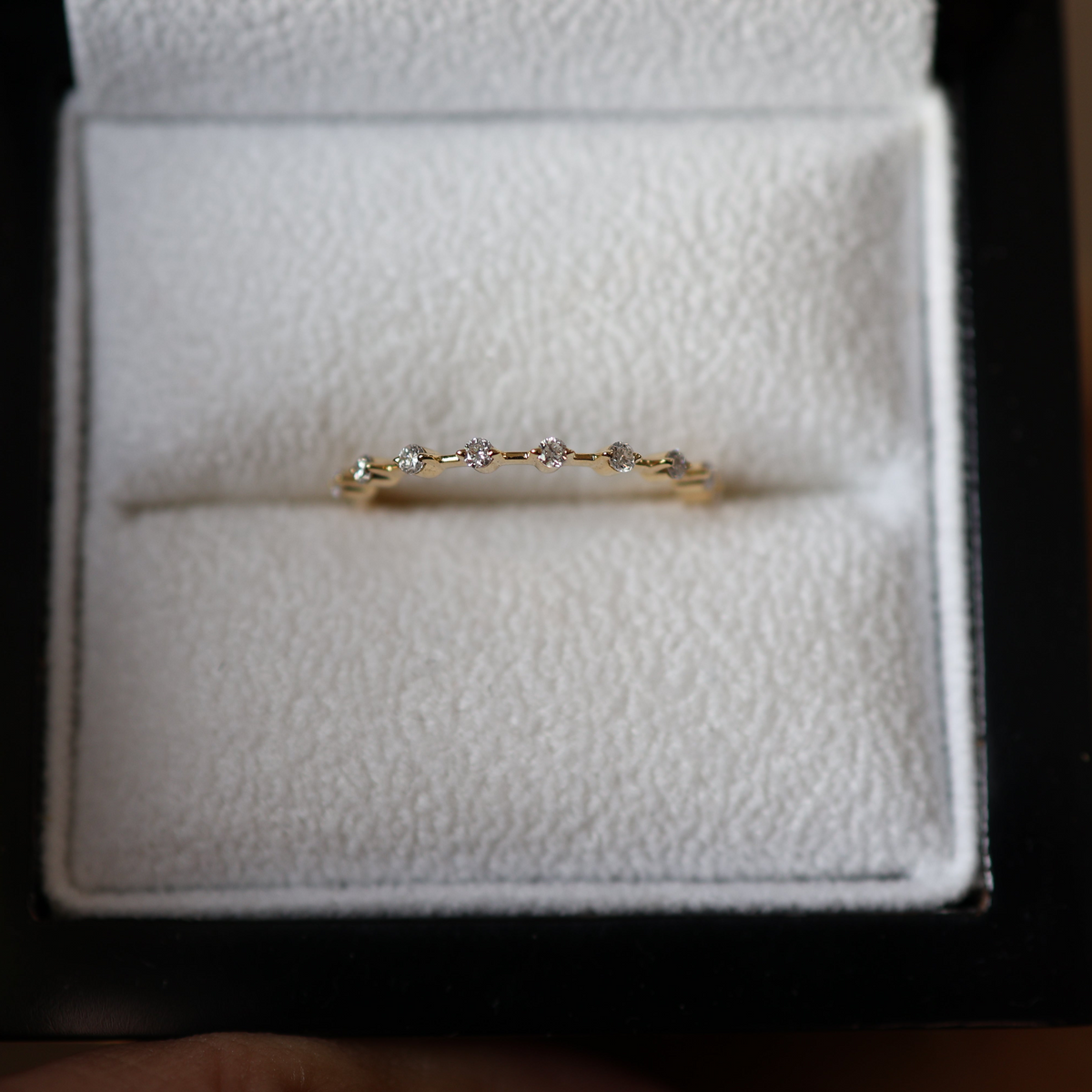 Nine Lab-grown Diamond Ring