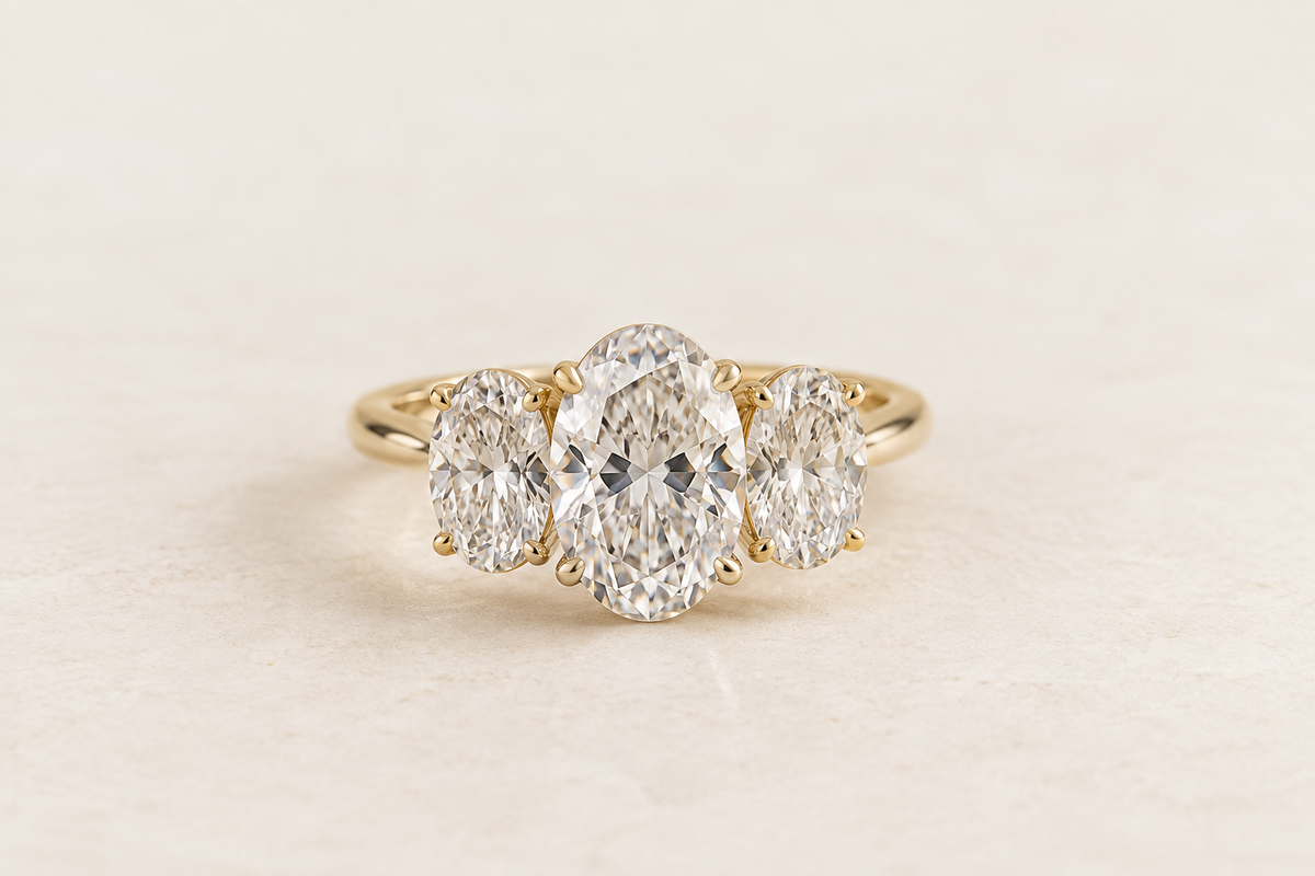 Trilogy Oval Ring