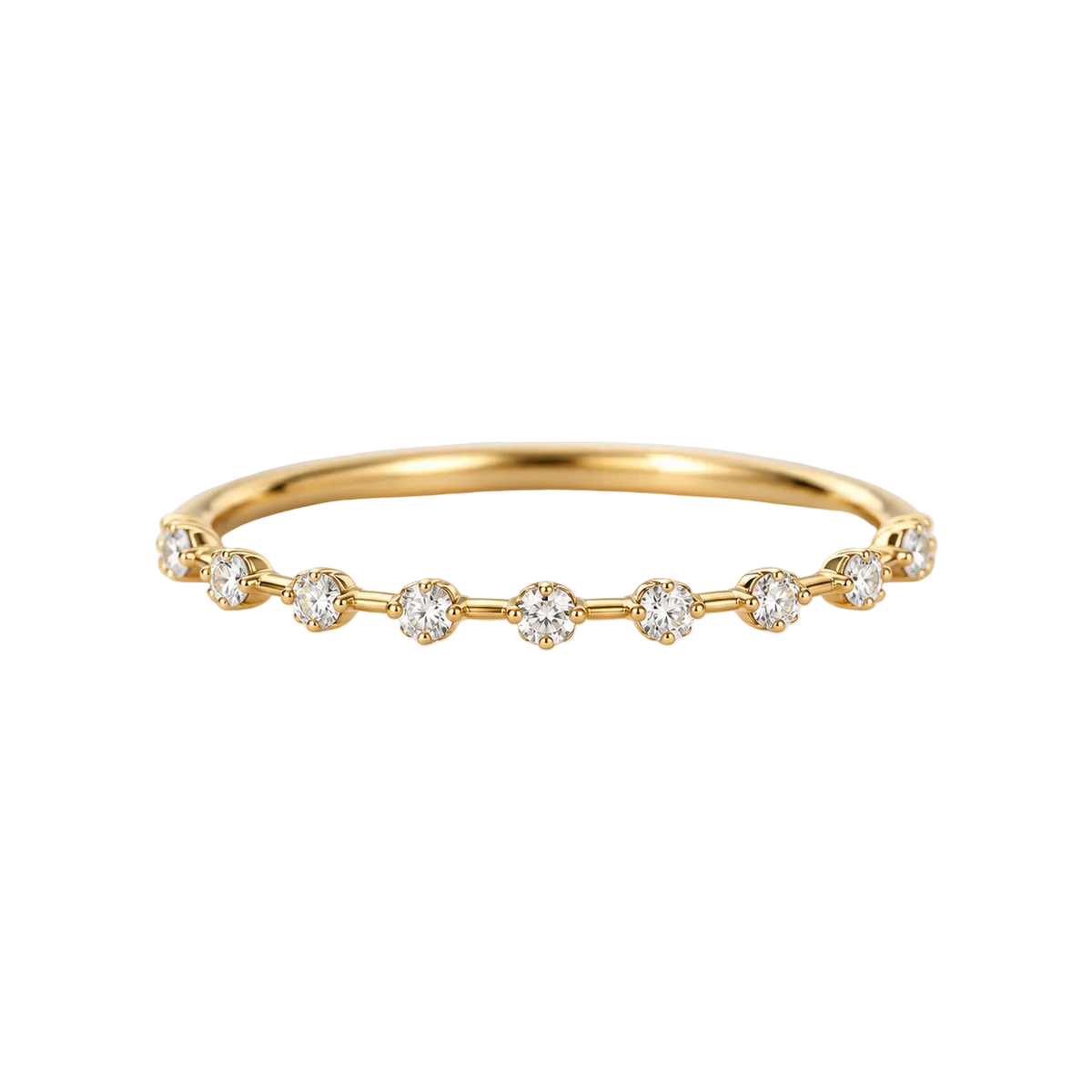 Nine Lab-grown Diamond Ring